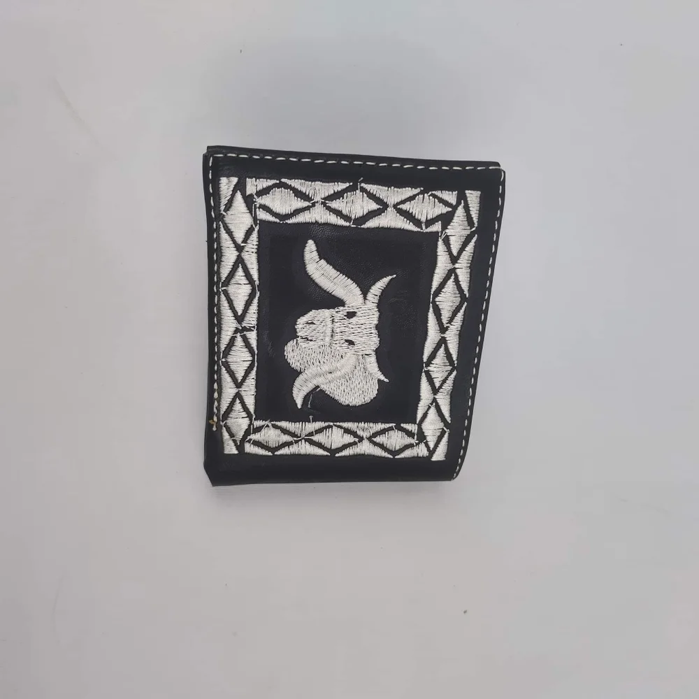 Men's‎ western Embroidered genuine leather Handmade Cowboy Rodeo Wallet .